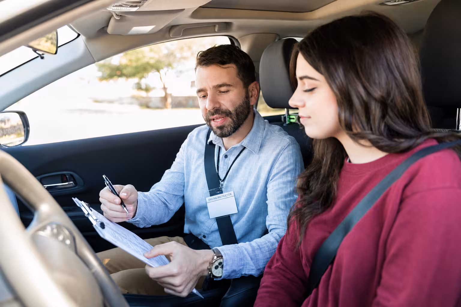 UK driving theory test app showing practice questions and hazard perception training